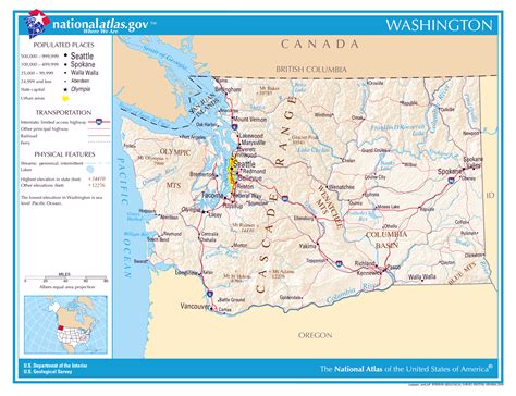 Washington Map With Cities London Top Attractions Map