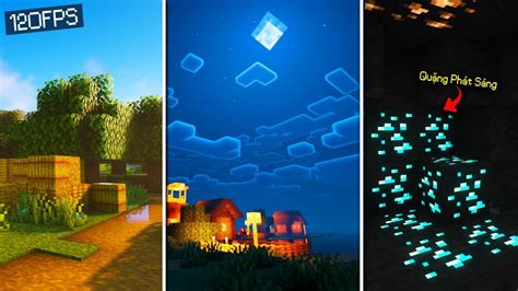 Top 3 Shader Minecraft Nhẹ Đẹp Cực Chân Thật Có Quặng Phát Sáng Các