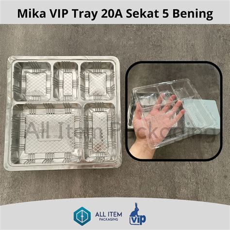 Jual Mika Vip Tray A Sekat Mika Plastik Kotak Nasi Sekat Pcs