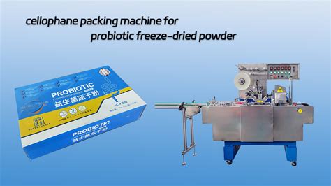 Customized Cellophane Packing Machine For Probiotic Freeze Dried Powder