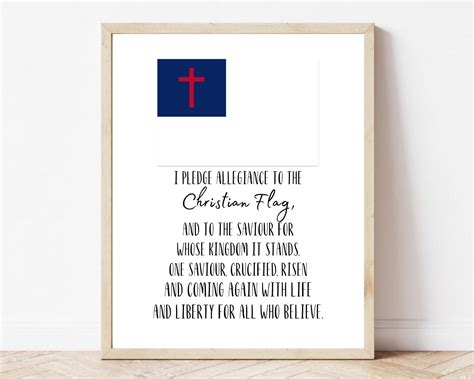 Pledge To The Christian Flag Powerpoint Slide 1