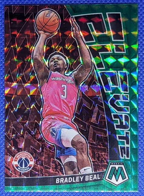 Panini Mosaic Bradley Beal Elevate Green Washington Wizards