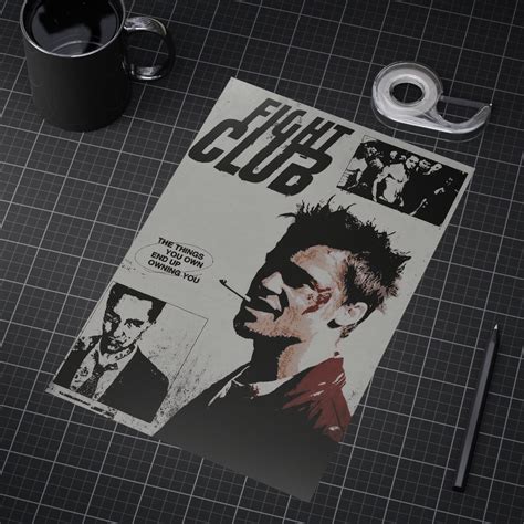 Fight Club Poster Fight Club Wall Art Art Print Wall Decor Tyler