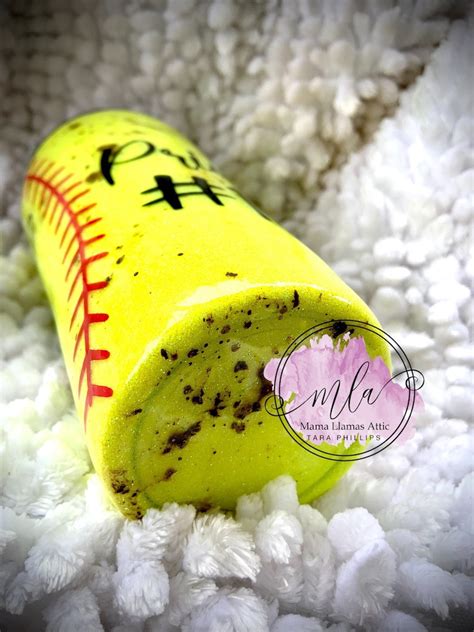 Baseball Softball Tumbler Dirt On My Diamond Sports Etsy