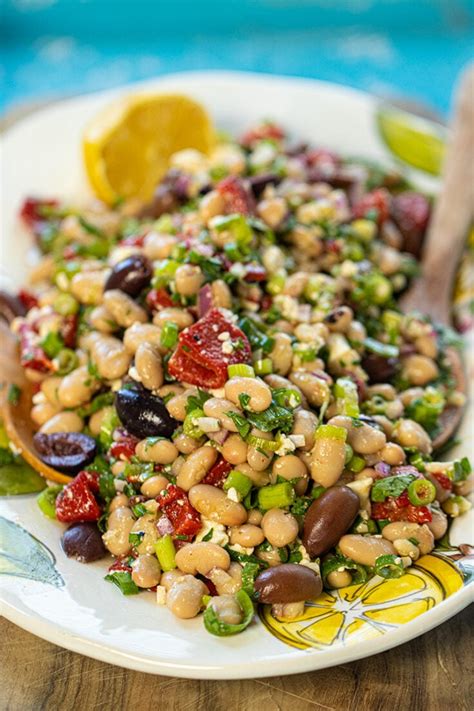 Mediterranean Lemony White Bean Salad Dimitras Dishes