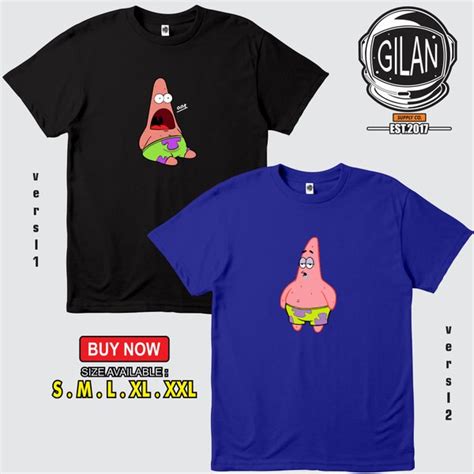 Jual Kaos PATRICK STAR SPONGEBOB SQUAREPANTS NICKELODEON KARTUN VINTAGE