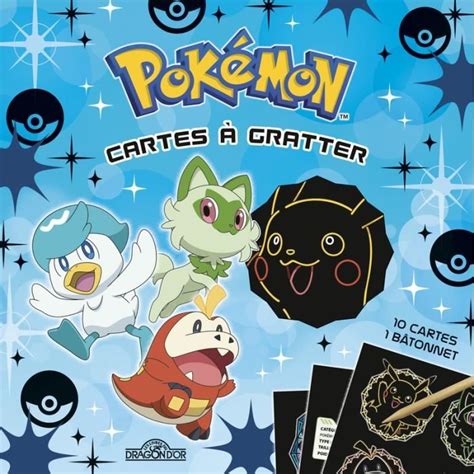 Dragon D Or Pokémon Cartes à gratter Paldéa Pochette avec 10 cartes à