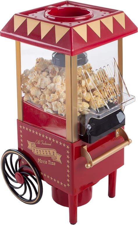 Amazon Air Popper Popcorn Maker Hot Air Popcorn Popper 6 Cup Vintage Style Oil Free