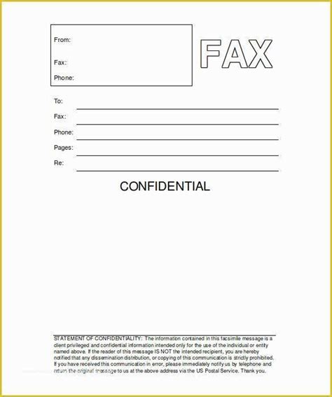 Printable Fax Cover Letters