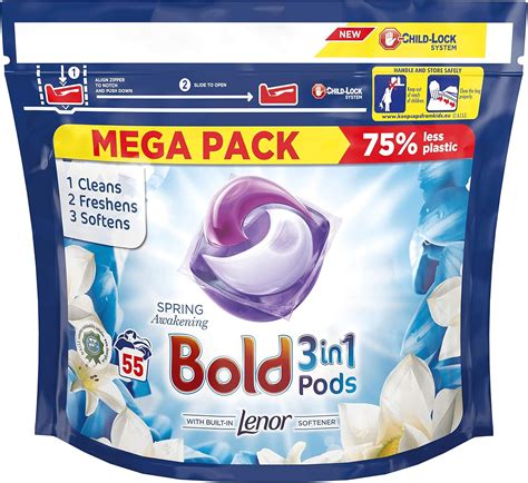 Bold In Pods Spring Awakening Washing Liquid Capsules Washes With