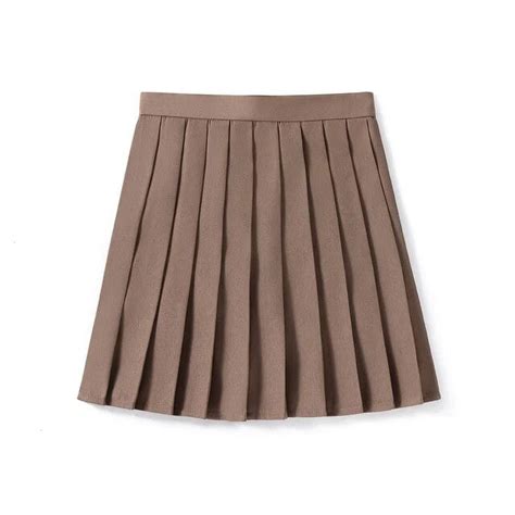 Candy Color High Waist Women Pleated Skirt Xs 5xl Jk Summer Japan