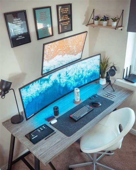 Ultrawide Monitor Desk Aesthetics For A Creative Workspace And Setup In 2021 Home Office Setup