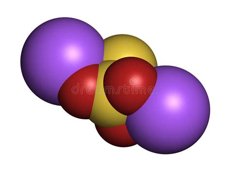 Estructura Química Del Tiosulfato De Sodio Fórmula Esquelética Stock