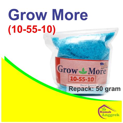 Jual Pupuk Growmore 10 55 10 50 Gram Npk Daun Bunga Buah Repack Anggrek