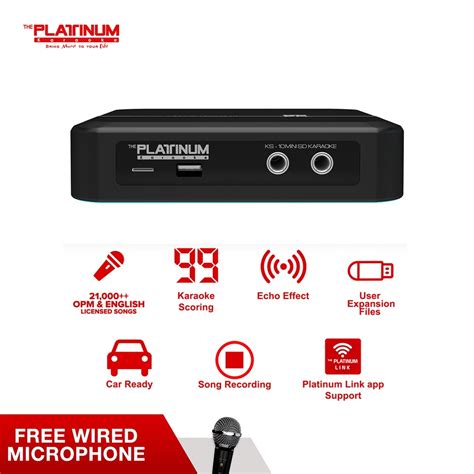 Platinum Ks Mini Sd Karaoke Player With English And Opm