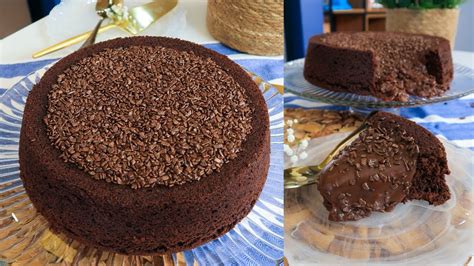 BOLO PISCININHA DE BRIGADEIRO MASSA DE CHOCOLATE ESPECIAL ÚMIDA E