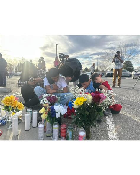 Salina Madrid | A growing memorial at Young Park tonight tells a story