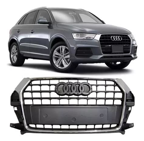 Grade Central Frontal Sem Furo Audi Q3 2016 2017 2018 2019