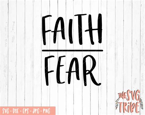 Faith Over Fear Svg Eps  Png Dxf Files For Cutting Machines