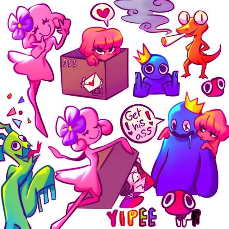 Rainbow Friends Doodle Page By N3gative13 On Deviantart En 2022