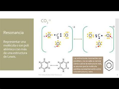 Estructura De Lewis Y Resonancia Youtube