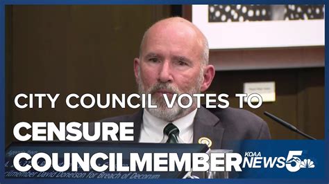 City Council Votes To Censure Dave Donelson And Remove Him From