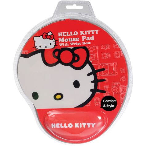 Hello Kitty Hello Kitty Mouse Pad With Wrist Rest Red