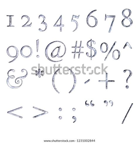 Cracked Ice Antique Bookletter Font Style Stock Illustration 1231002844