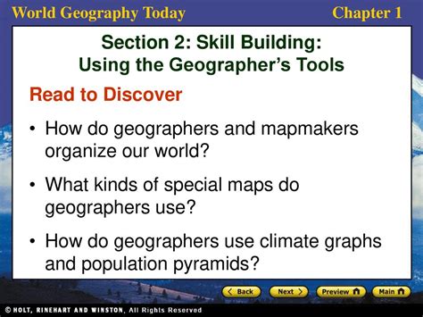 Studying Geography Preview Section 1 Themes And Essential Elements