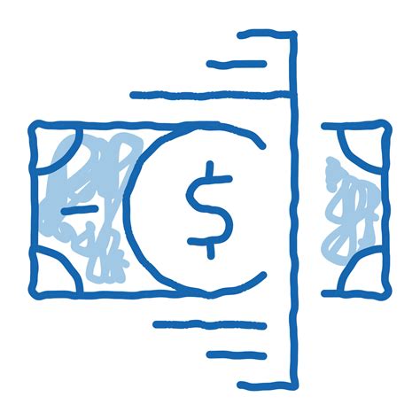 Currency Checking Tape doodle icon hand drawn illustration 17792620