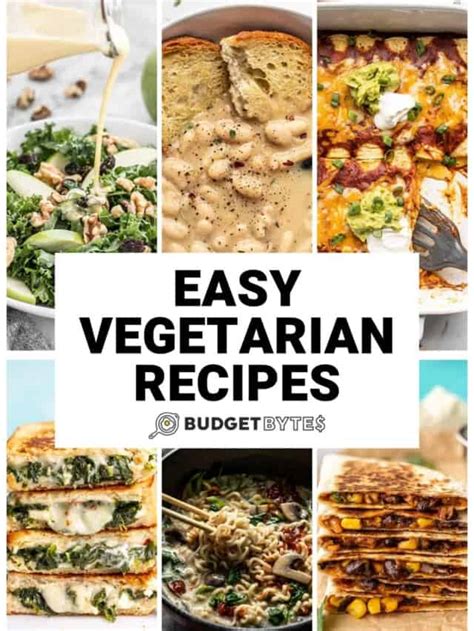 Easy Vegetarian Recipes - Budget Bytes