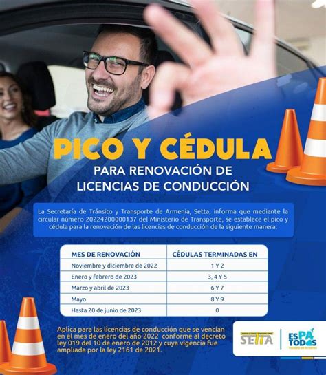 Pico Y C Dula En Armenia Para Renovar Licencias De Conducci N