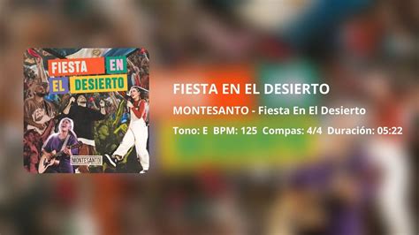 Fiesta En El Desierto Montesanto Multitrack Youtube