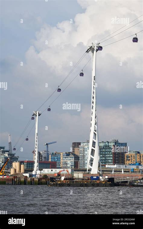 Emirates Airline Cable Car Nicknamed The Dangleway Crosses The River