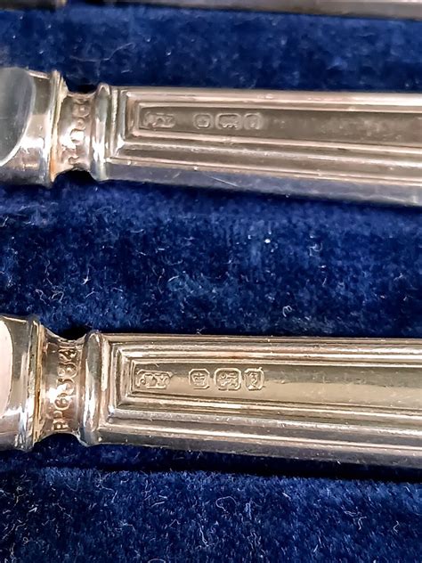 Proantic Box Of 6 English Silver Knives