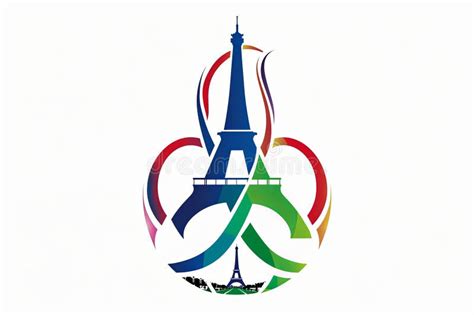 Vector Logo, Paris Olympic Games 2024, Abstract, Isolated on White ...