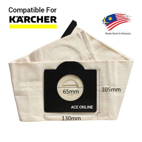 Pc Washable Cloth Dust Bags Replacement For Karche Wd Mv Se