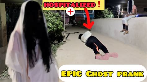 Scary Ghost Prank In India Ghost Prank Hospitalized In A Public By