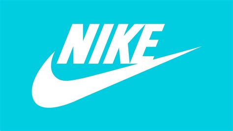 Nike logo #Nike sport #sports #logo cyan background #cyan #1080P # ...