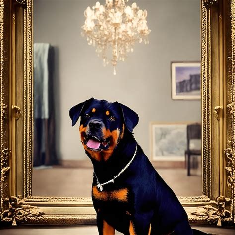 Rottweiler Raza De Perro Lindo Perro Foto Premium