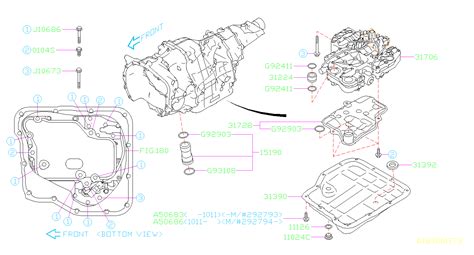 2011 Subaru Outback 2 5L CVT Base Body Control Valve Transmission