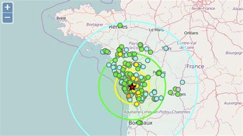 Un Séisme En Charente Maritime Ressenti De Nantes à Bordeaux