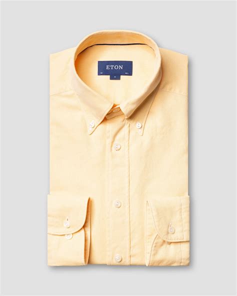 Yellow oxford shirt - soft - Eton