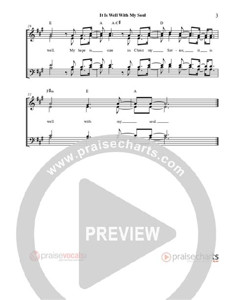 It Is Well With My Soul Sheet Music Pdf Praisevocals Praisecharts