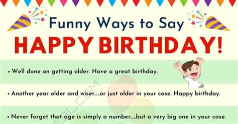 Funny Birthday Wishes: 30+ Funny Happy Birthday Messages for Friends and Loved Ones • 7ESL