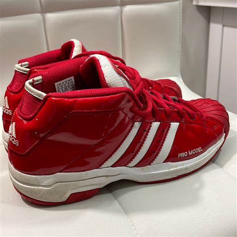 Adidas Mens 8 5 Pro Model 2g Basketball Sneakers Gem