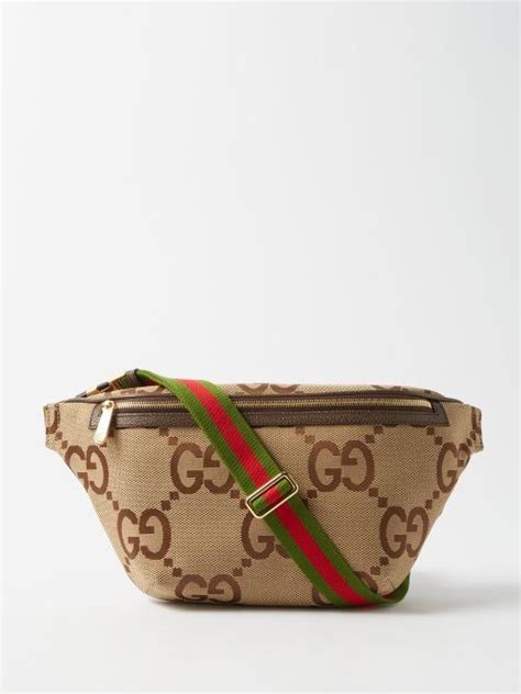 Jumbo GG Canvas Belt Bag Gucci Belt Bag Man Bag Bags