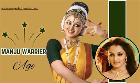 manju warrier age biography husband family tv shows career awards