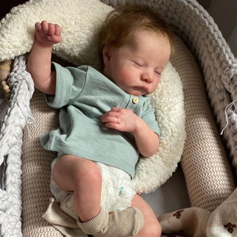 Super Realistic Real Lifelike Cute Asleep Reborn Baby Boy Doll