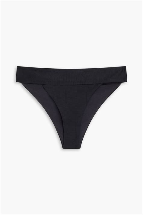 Onia Karina Ribbed Mid Rise Bikini Briefs The Outnet